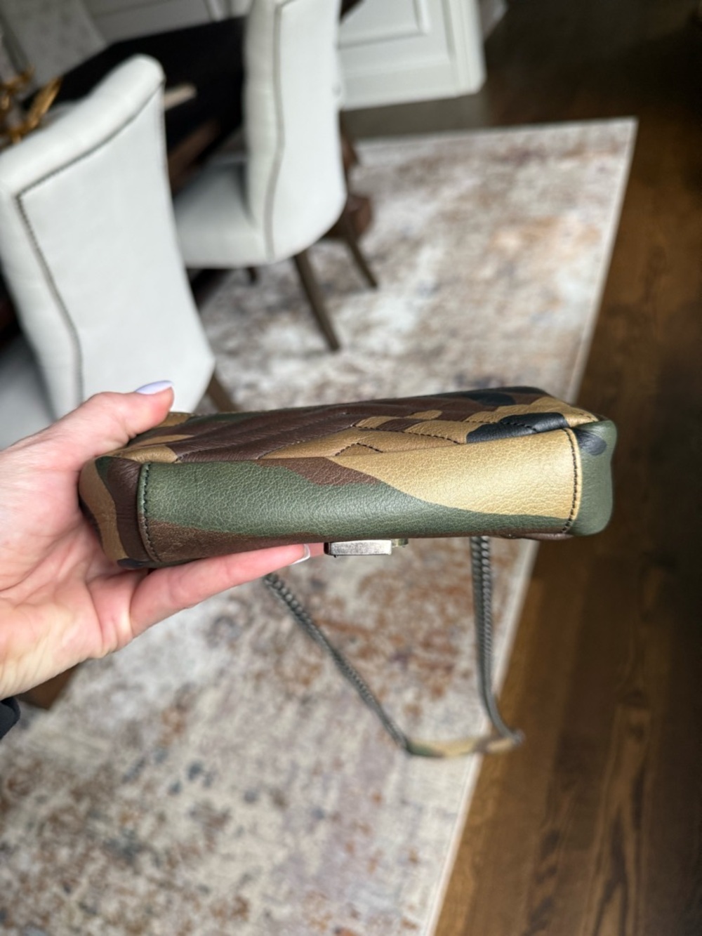 NEW w bag/box! Authentic YSL mini bag in Camouflage Brown/Green. Gorgeous! - Picture 6 of 8